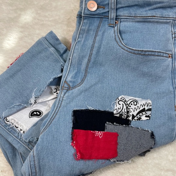 Bandana BOHO Street Wear Woman’s Jeans - Picture 9 of 9